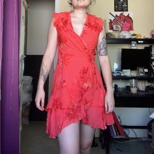 All Saints Ari Nila Coral Dress SS 2022